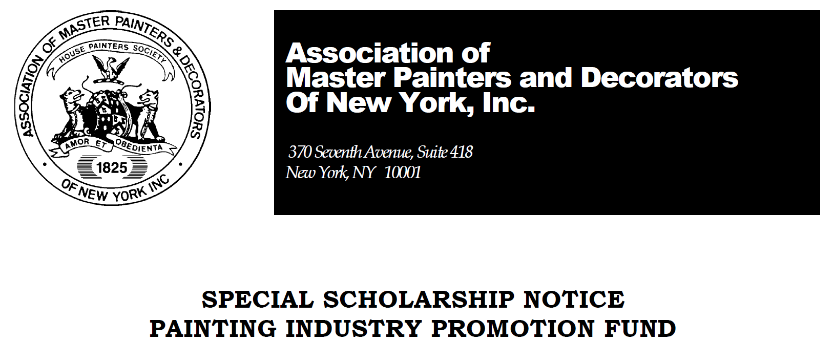 2022-23 Association of Master Painters and Decorators of NY Scholarship