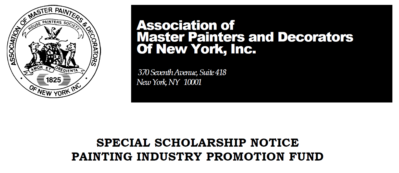 2023-24 Association of Master Painters and Decorators of NY Scholarship